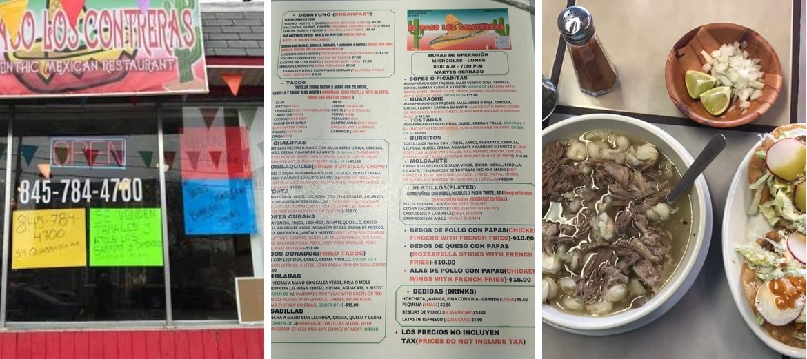 El Paso Los Contreras Menu